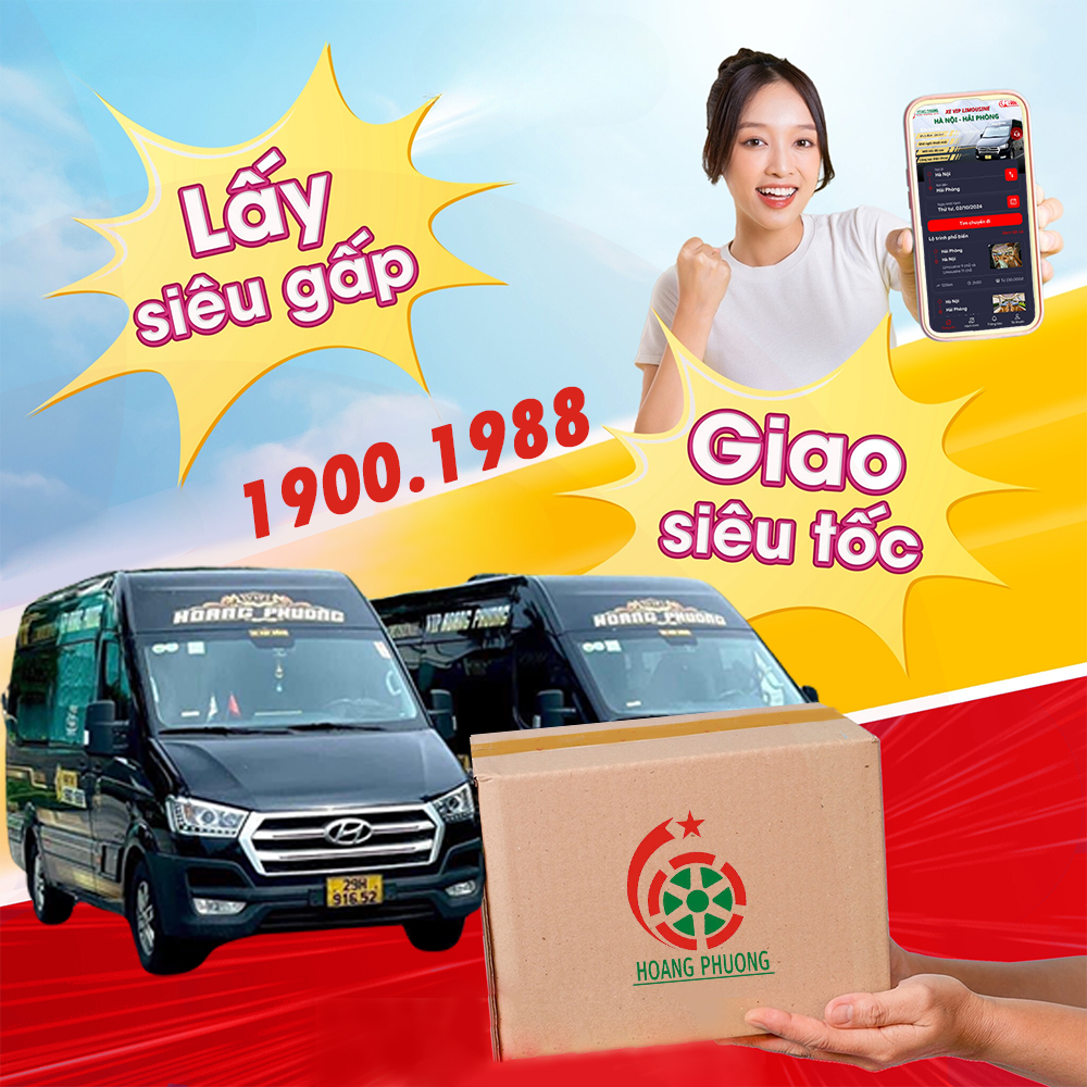Dịch vụ của Hoàng Phương Limousine nổi bật với thời gian giao hàng chỉ từ 2 giờ