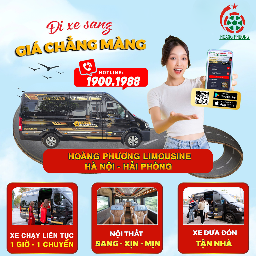 Đi xe sang, giá chẳng màng chọn Limousine Hà Nội - Hải Phòng 1900.1988