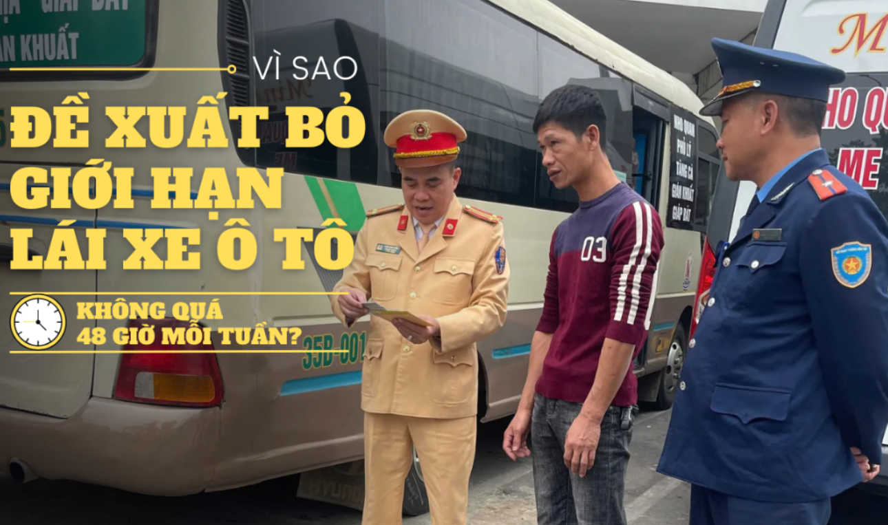 Đề xuất bỏ giới hạn 48 giờ lái xe mỗi tuần
