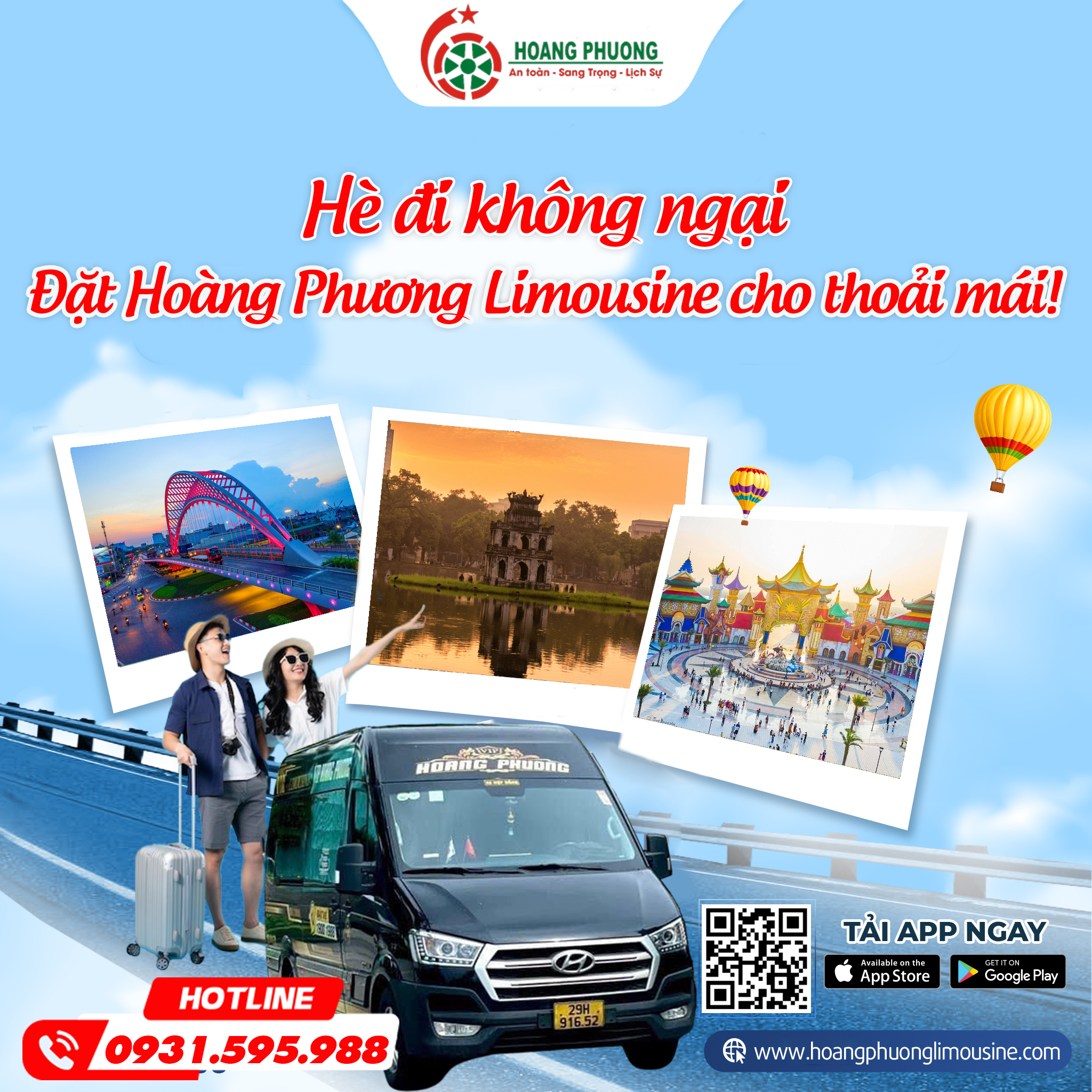 Hè đi không ngại, đặt Hoàng Phương Limousine đi cho thoải mái