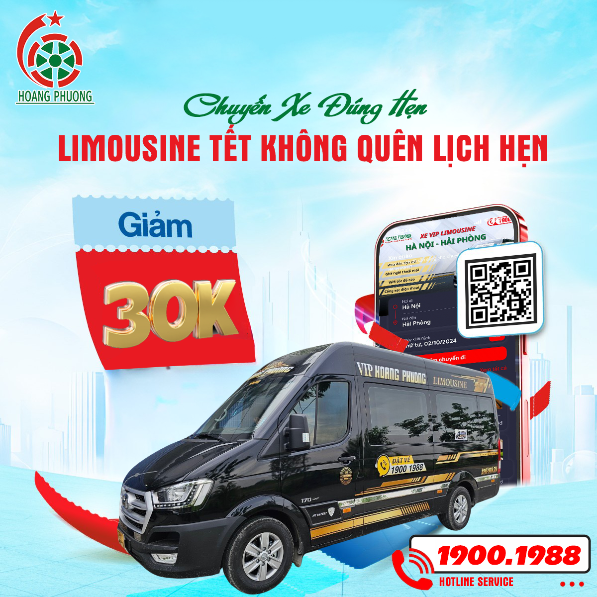 Đặt Vé Xe Về Nhà Ăn Tết - Đừng Quên Hoàng Phương Limousine