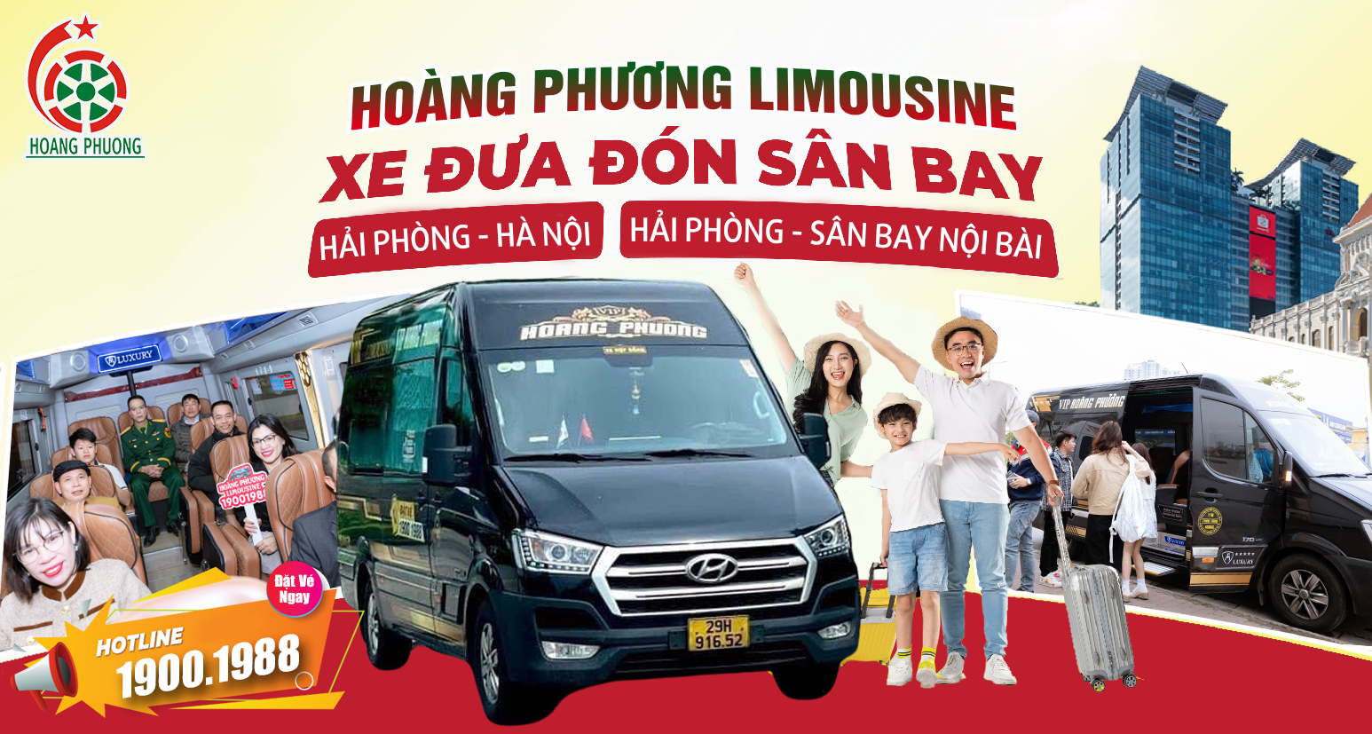Limousine Hải Phòng - Hà Nội - Nội Bài chuyên nghiệp, đúng giờ. Hotline 1900.1988
